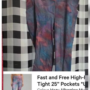 lululemon athletica Hazy Afterglow Multicolor Leggings